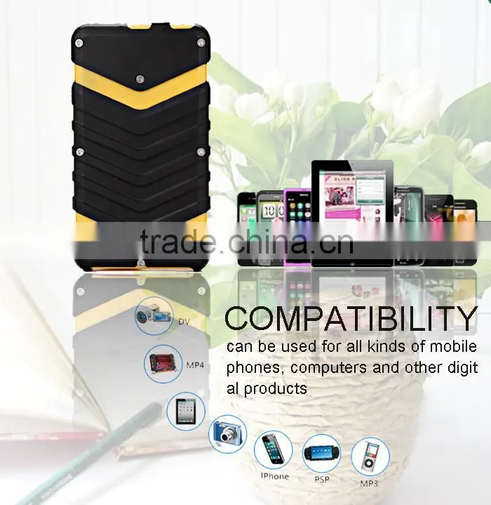 New 30000mah dual usb portable solar panel power bank