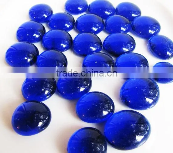 Nice flat glass marbles for home decoration