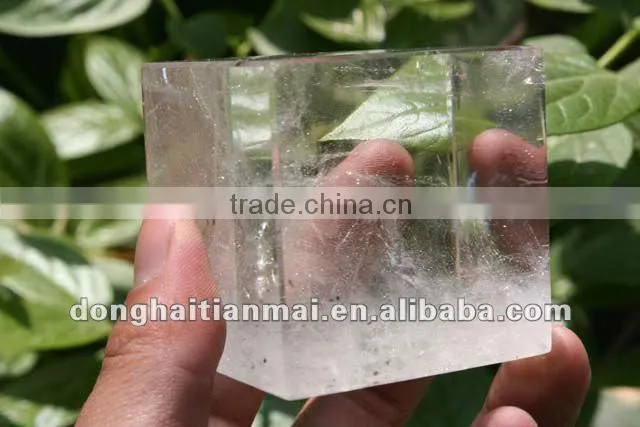 Natural Clear Rock QUARTZ Crystal HEALING CUBE
