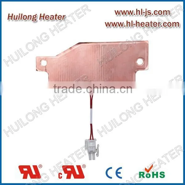 Polyimide flexible heating elements with cooper foil