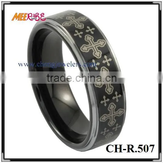 fashional women black ceramic ring for unisex