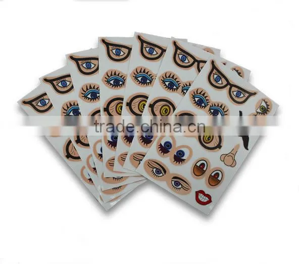 Die-cut printing white PVC sticker