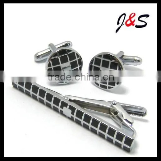 FASHION cufflinks and tie PIN set engraved