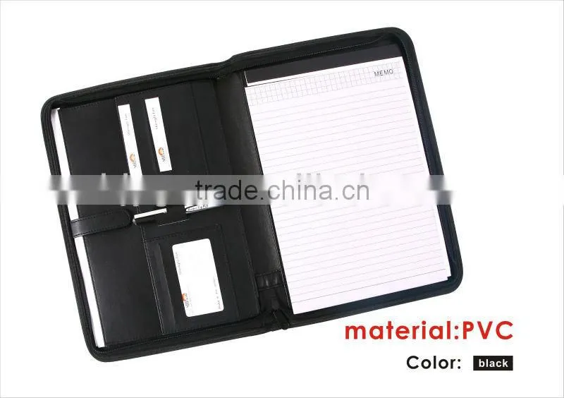 34*25cm with Calulator Red / Blue Color PVC Agenda/Notebook.