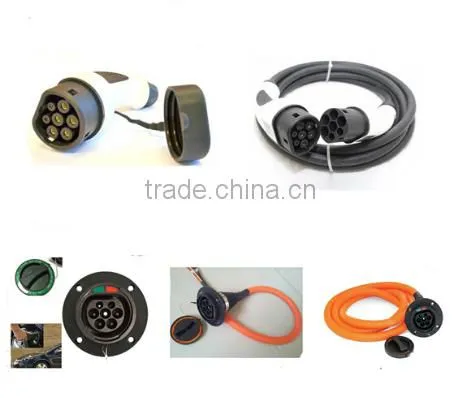 European IEC 62196 electric vehicle Mode 3 TYPE 2 plug