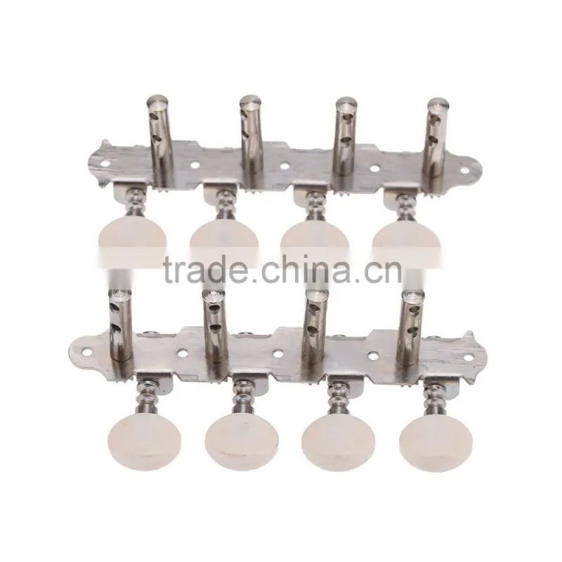 Machines Tuners Pegs Tuning Key with White Pearl Plastic Knobs 4L+4R for Mandolin