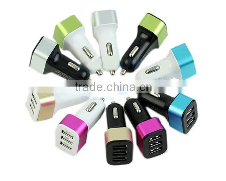 Universal colorful usb Mini Car chargr for iphone/ipad/samsung car usb adapter