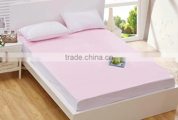 China Goods Wholesale Cotton Terry TPU Bed Cover Sheet