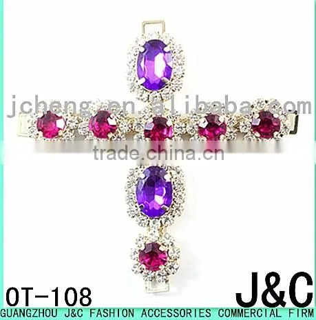 colorful fashion jeweled rhinestone lady shoe accessories