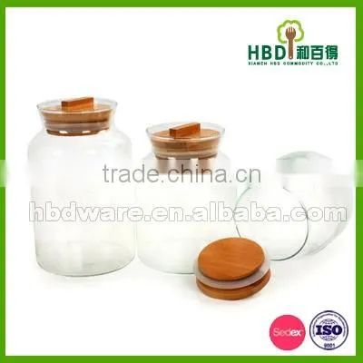 Glass Storage Containers Set with Bamboo Lid
