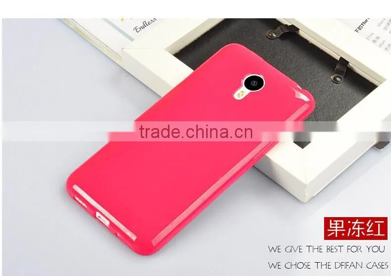 New arrival soft colorful silicone tpu case cover for meizu m2 note