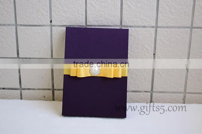 Luxury elegant purple wedding gift box wedding invitation box