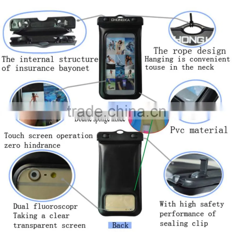 phone pvc waterproof case for mobile phone/waterproof pvc case for sony/smart phone case