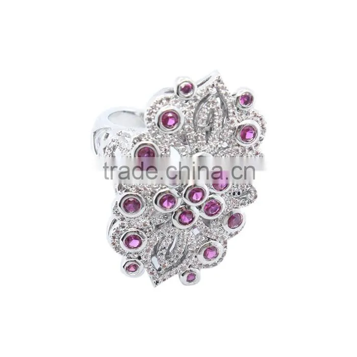zirconia jewellery 925 CZ fashion ring zirconia mirco pave ring