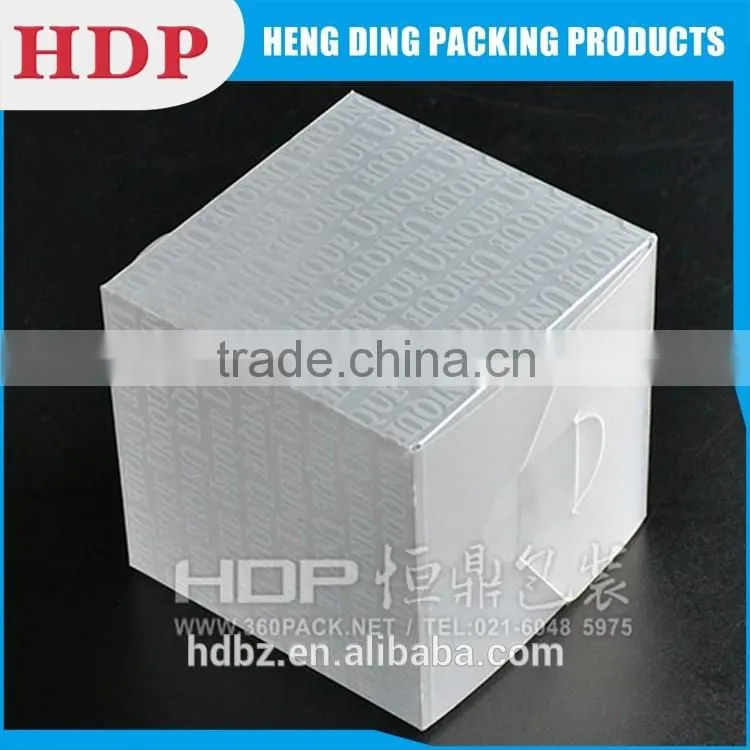 soft crease plastic packaging box pvc box
