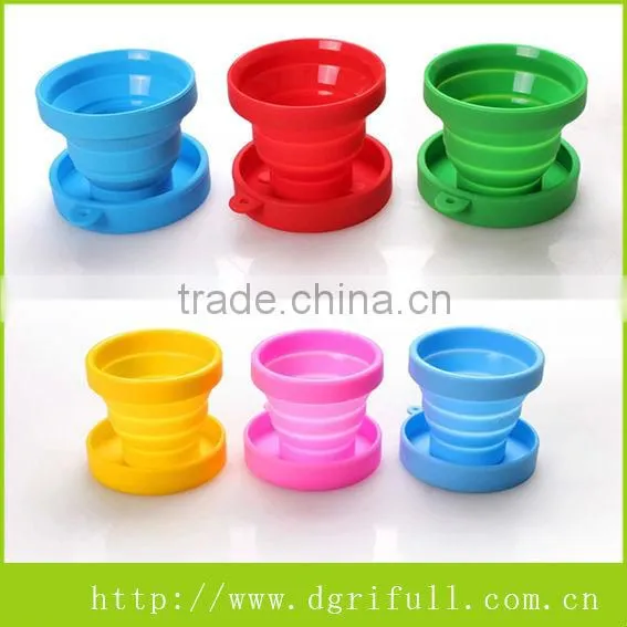 2014 shenzhen supplier silicone folding coffee cup