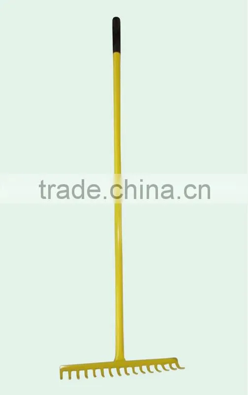 12 tine steel rake with steel handle