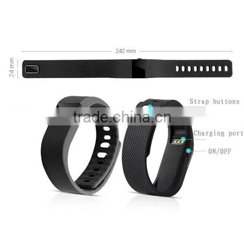 2016 Fitness Activity Tracker Bluetooth 4.0 smart watch Sport Bracelet Smart Band Wristband Pedometer For IOS Android TW64