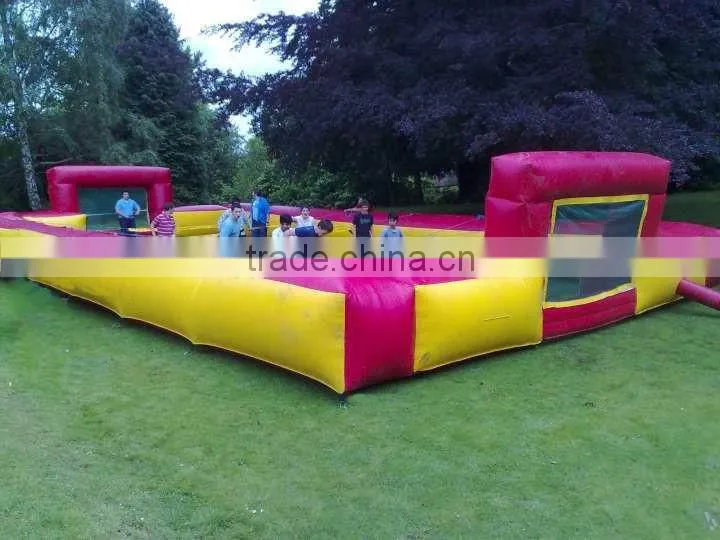 inflatable football field adults and kids human foosball