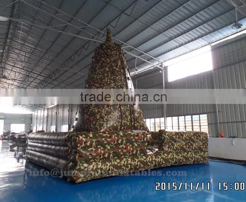 military inflatable climbing for kids/adults,indoor inflatable mountain for climbing wall
