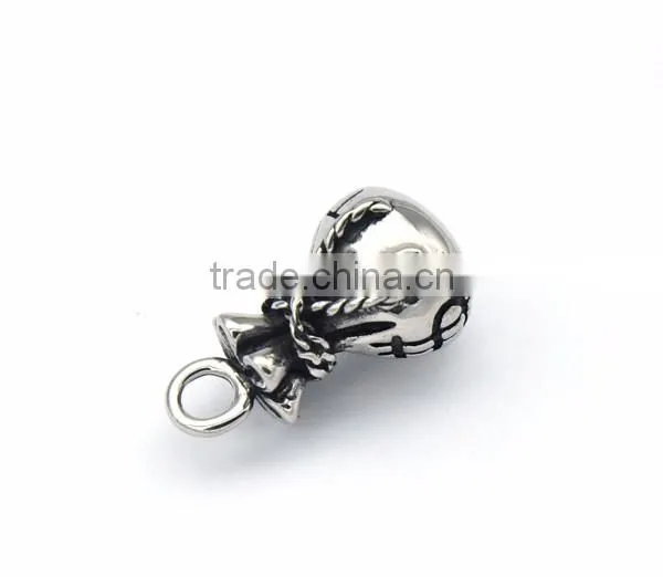 2017 Unique Design Silver Casting Stainless Steel Purse Pendant Dollar Charm Jewelry Unisex
