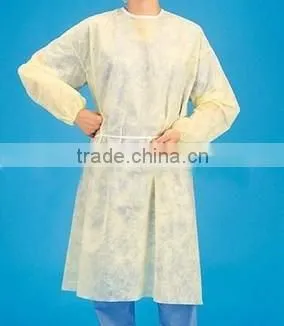 PP white disposable lab gown