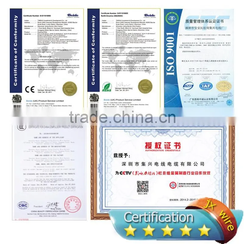 Double PVC Jacket Copper Conductor Electric Cable