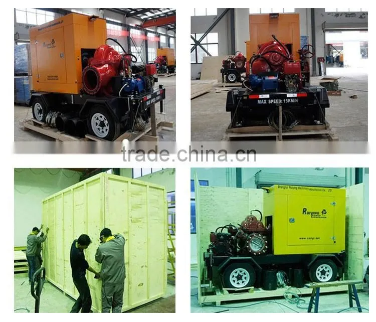 400m3hr P-type diesel engine driven water pump for industrial