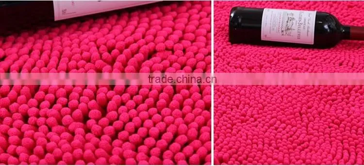 loop pile shag polyester chenille carpet