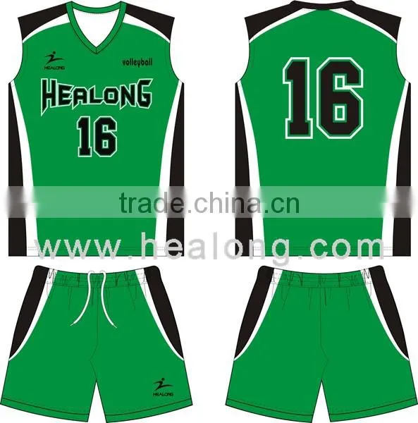 fast delivery plain color volleyball uniform designs