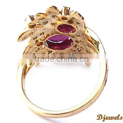 Natural Ruby Rings, Diamond Gold Rings, Diamond Jewellery
