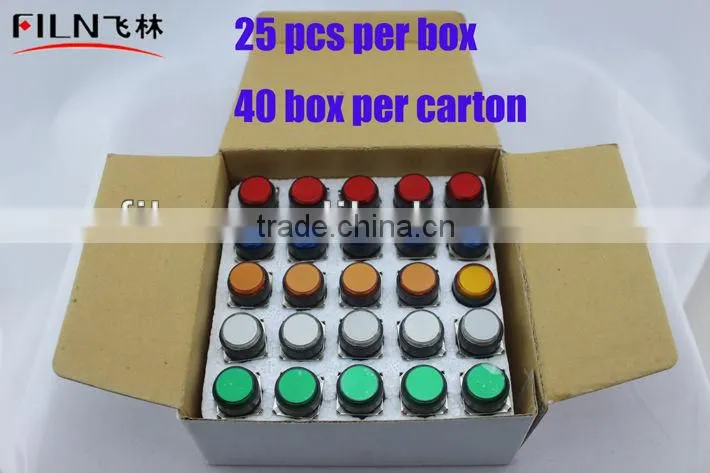 16mm diameter 2pin 24V yellow color auto led indicator light led light bulb