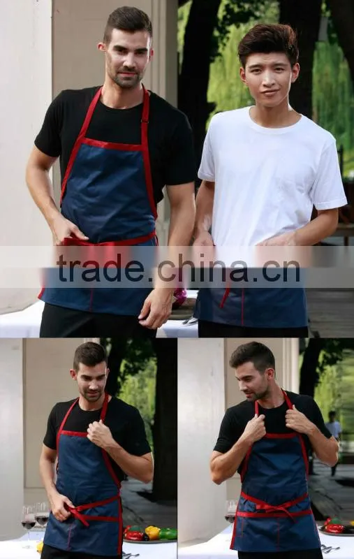pencil patch two sections blank waiter hotl staff uniform apron