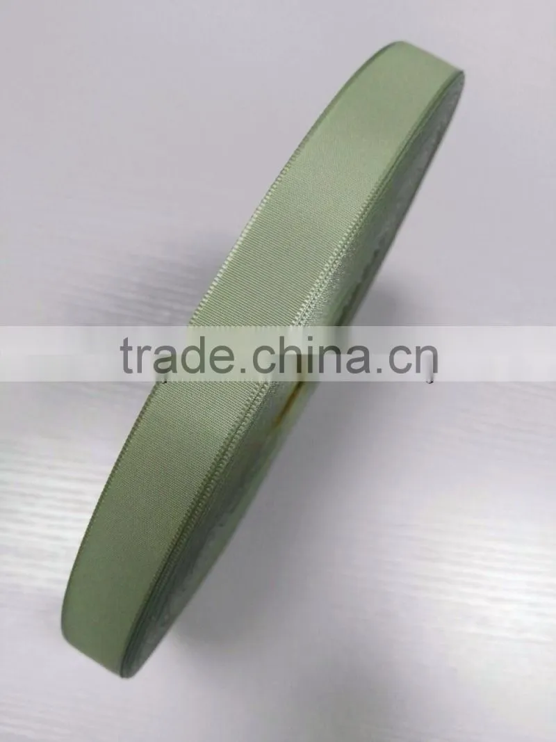 Good quality polyester ribbon, delicate plain woven, for apparel labels and trimming