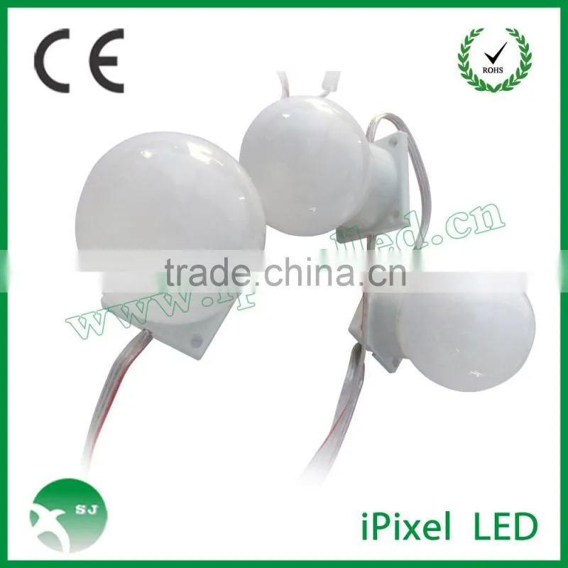 dmx arduino control ws2801 3leds 6leds smd5050 50mm diameter pixel led dot light waterproof IP66