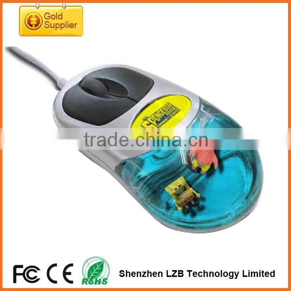 liquid wired mouse with floaters/liquid floater mouse/usb liquid mouse folaters