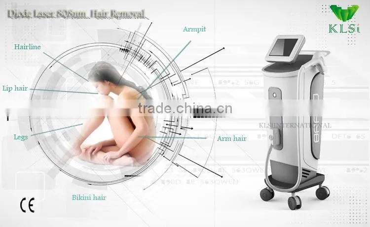 2015 permanent hair removal 808nm diode laser for hair removal