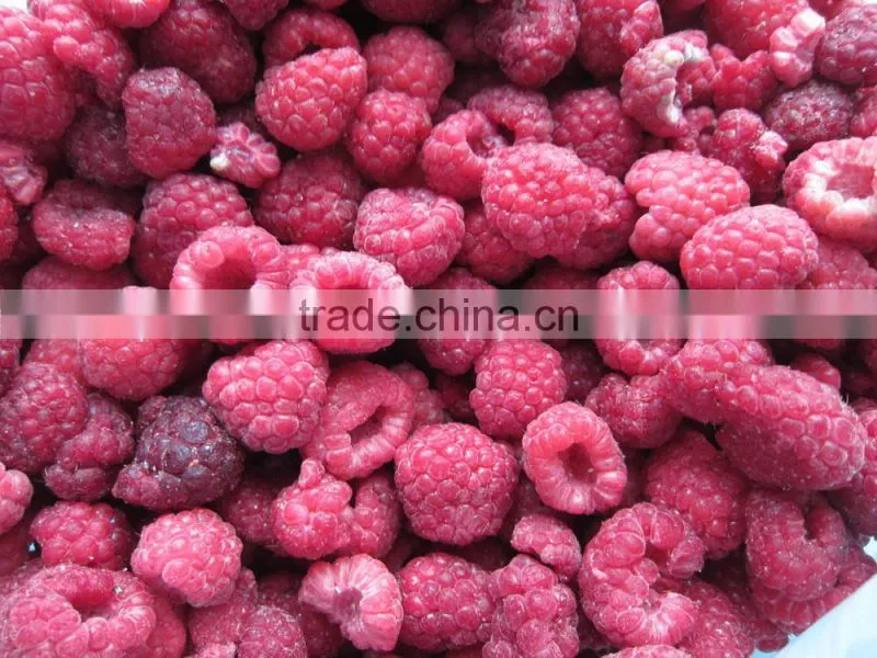 IQF frozen raspberry grade A whole