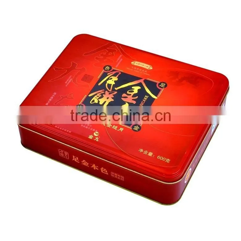 Rectangular Gift Tin Box for clear window,Storage Tin Box