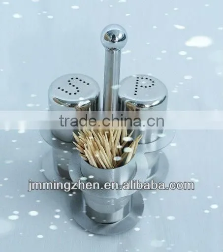 stainless steel salt and pepper shaker set
