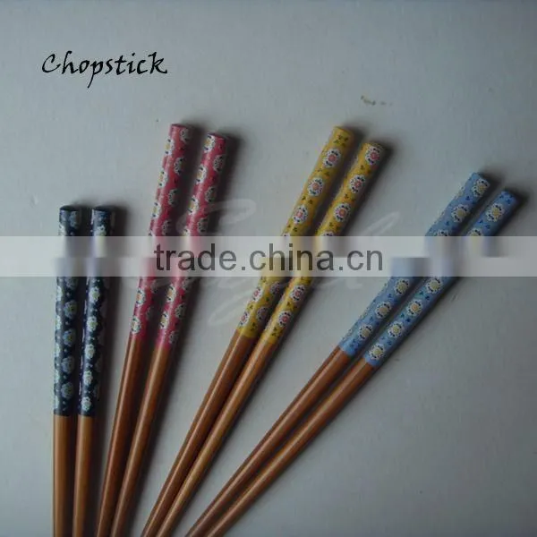Color reusable painting bamboo chopsticks