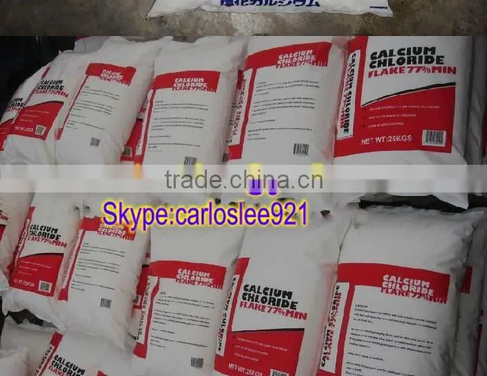 High Quality Best Price Calcium Cloride 74% Flakes as snow-melting agent