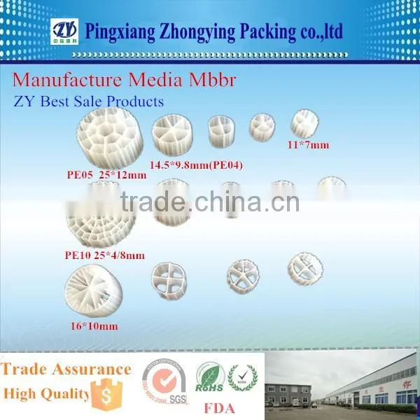 Manufacture High Quality Moving Bed Water treatment filter media mbbr