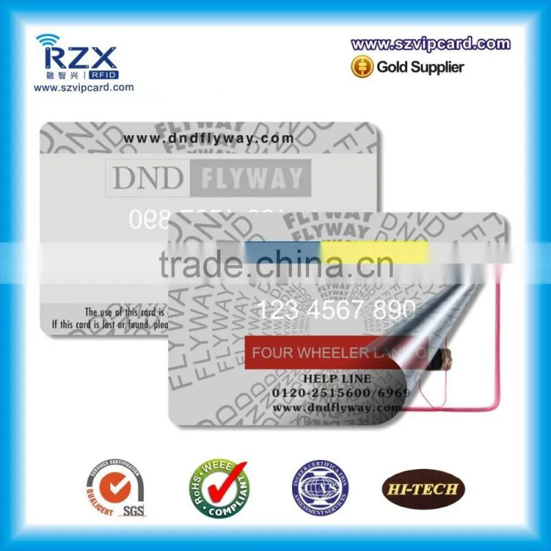 wholesale proximity 13.56mhz pvc proximity prepaid smart card