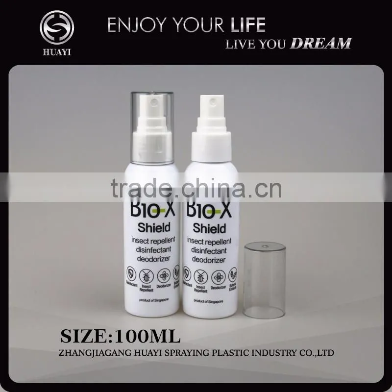 100ml top level refill pet plastic water bottle