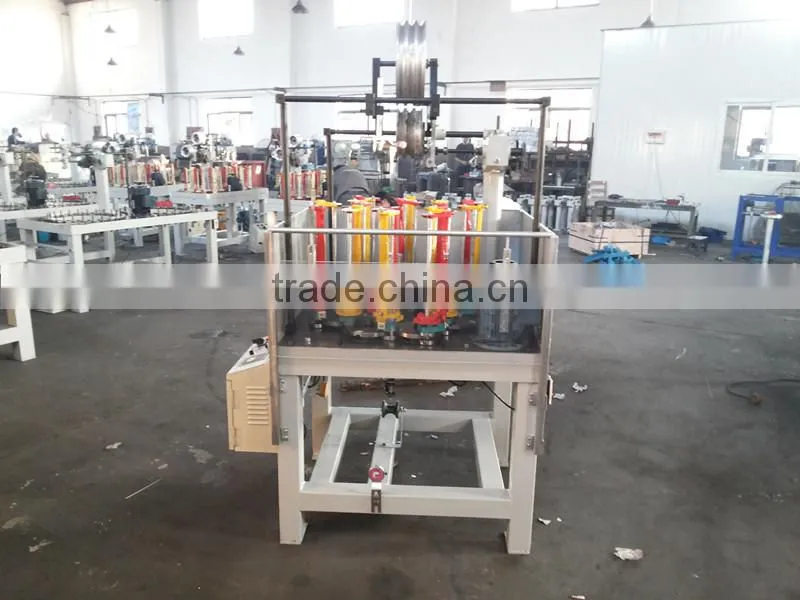 16 spindle Cheap high speed round/flat rope braiding machine