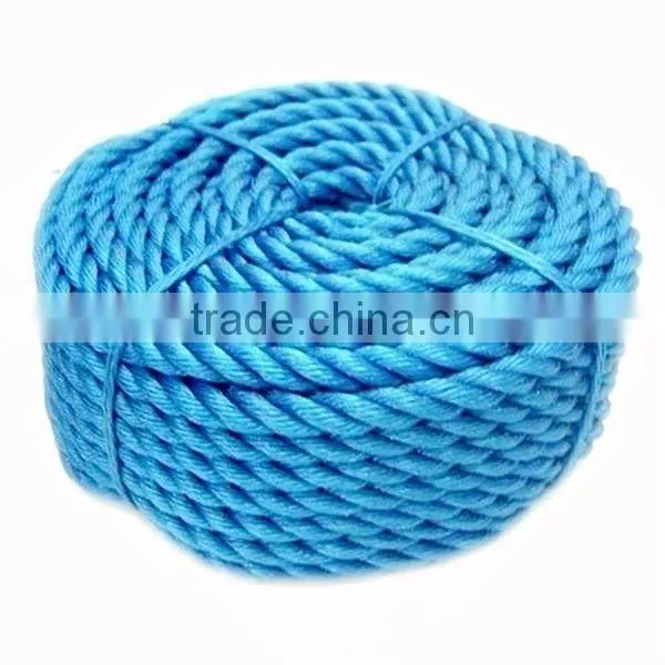 high quality 3 strands pe rope