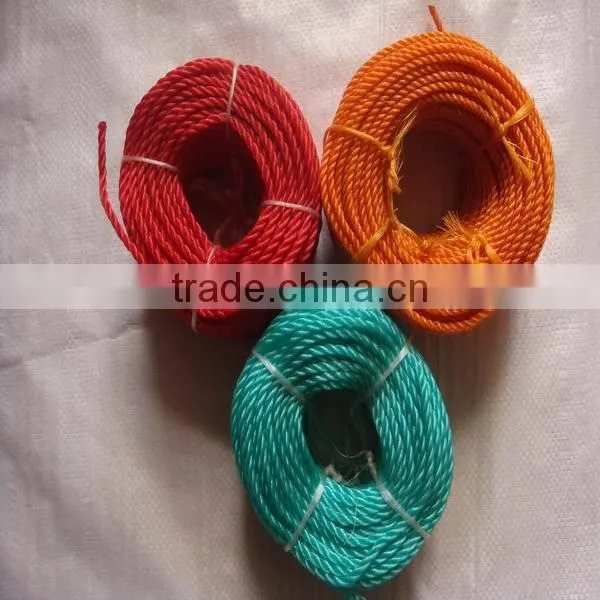 Twisted pe mooring rope with competitive price and quality