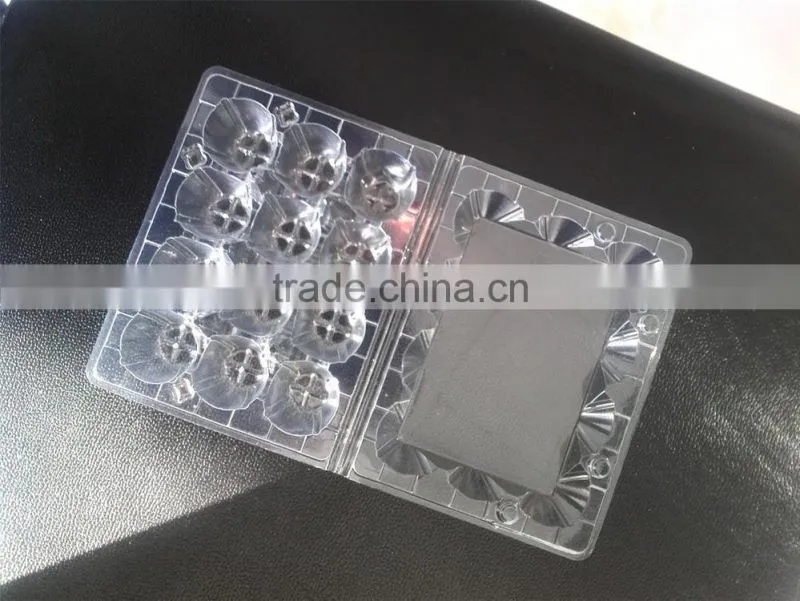 plastic quail eggs tray /supply 12hole quail egg blister tray