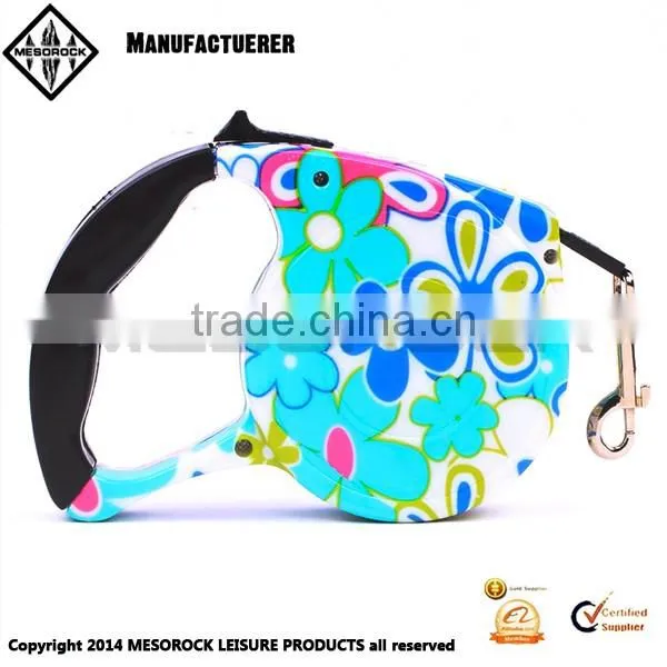 Fashion design colorful handhold pet leash retractable dog leash